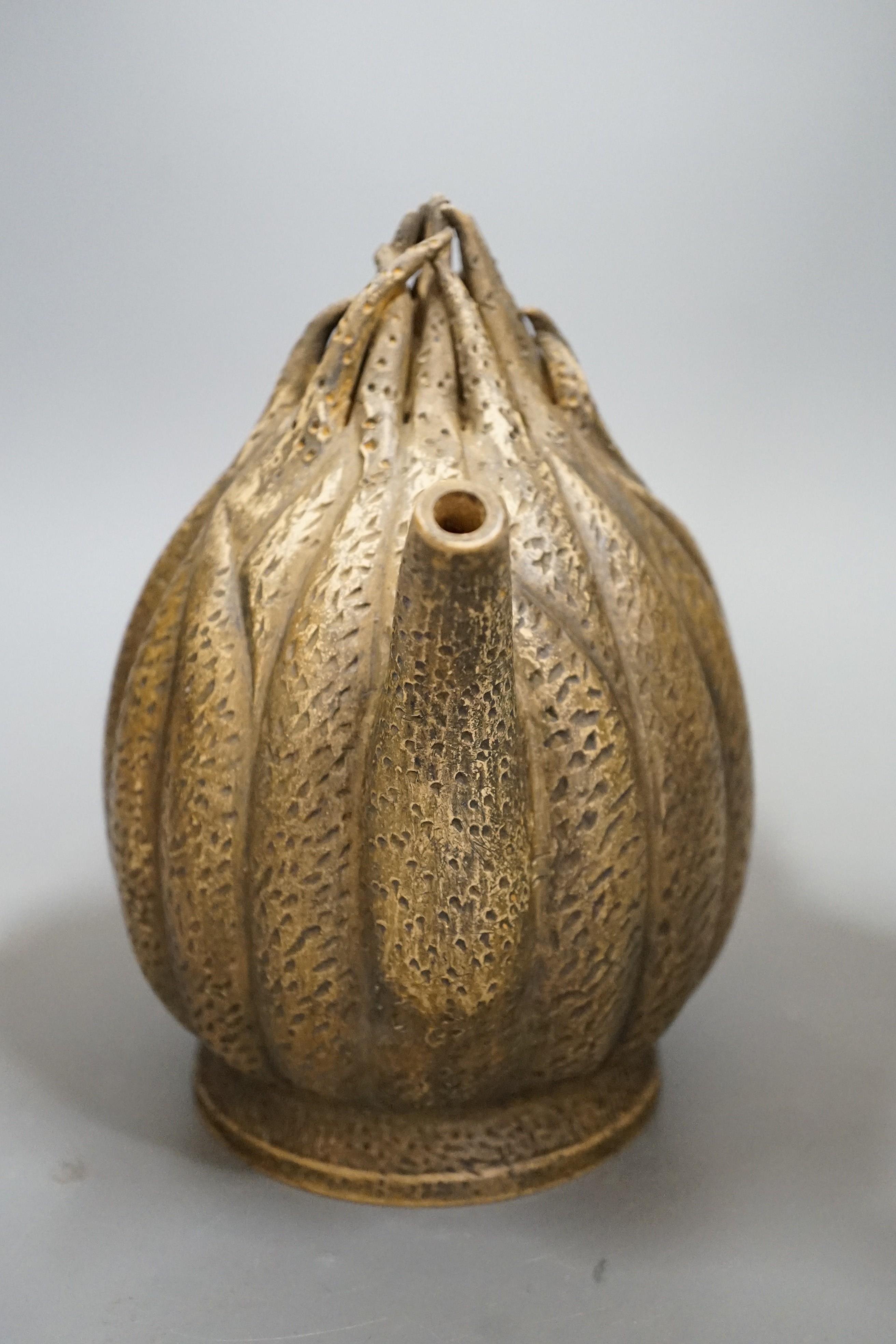 A Chinese Yixing Buddha's hand teapot, 19cms high